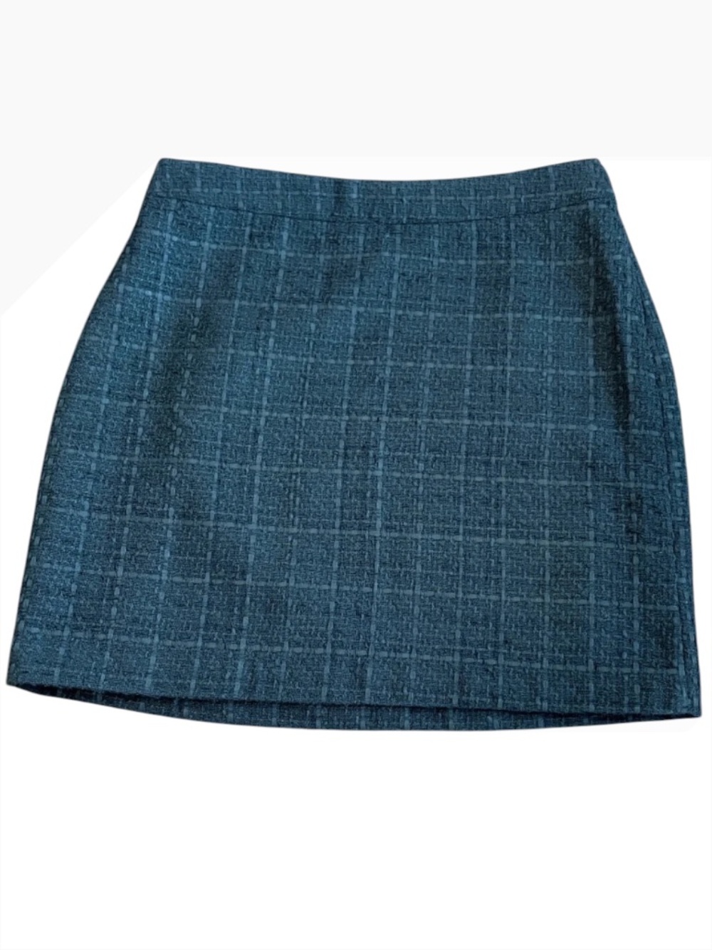 Ricki’s Black Windowpane Plaid Textured Tweed Mini Skirt Size 4